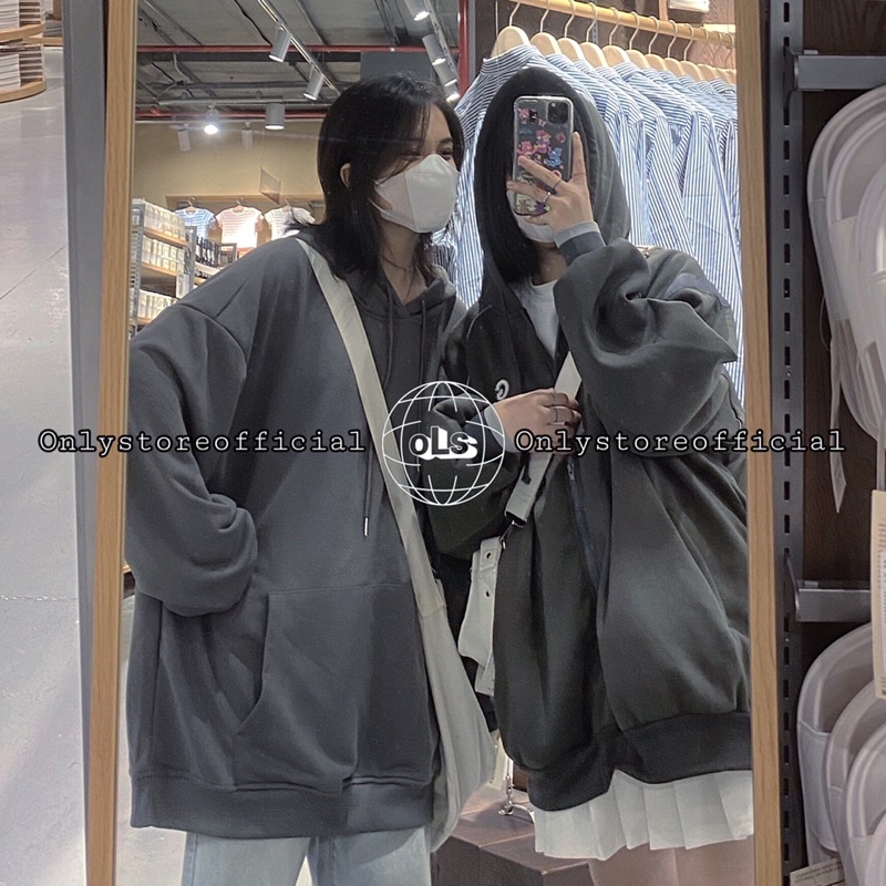 Áo  hoodie xám oversize, nhận hàng có vấn đề liên hệ shop trước khi đánh giá | BigBuy360 - bigbuy360.vn