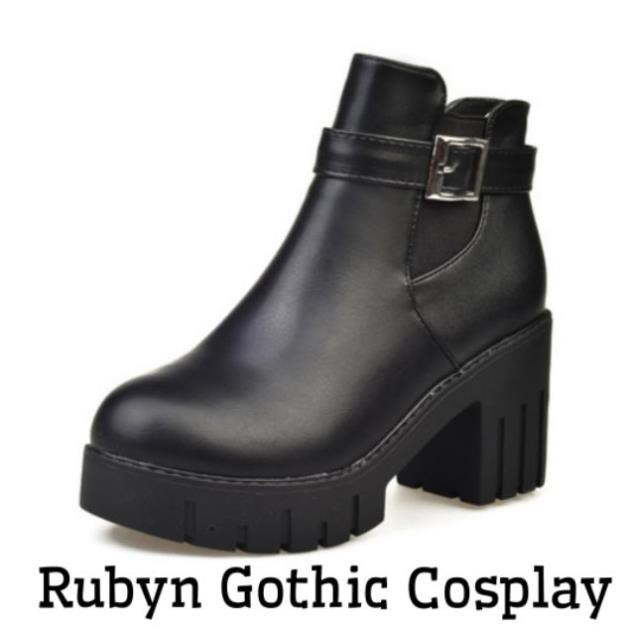 [Có Sẵn] 🍁 Giày chelsea boot cổ đế cao 8,5cm cosplay (Tài khoản Shopee duy nhất: gothic.cosplay ) _h911