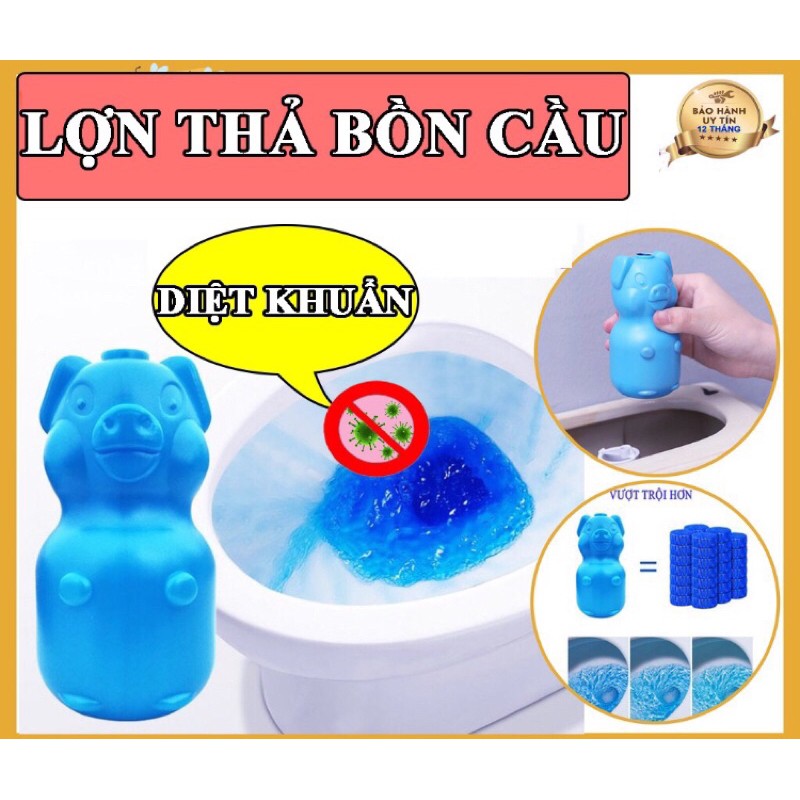 Sỉ 10 Lọ Heo Gấu thả bồn cầu toilet khử mùi hôi và diệt vi khuẩn