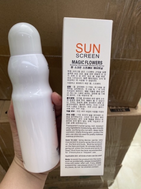 Xịt chống nắng Hàn Quốc Sun Screen V7