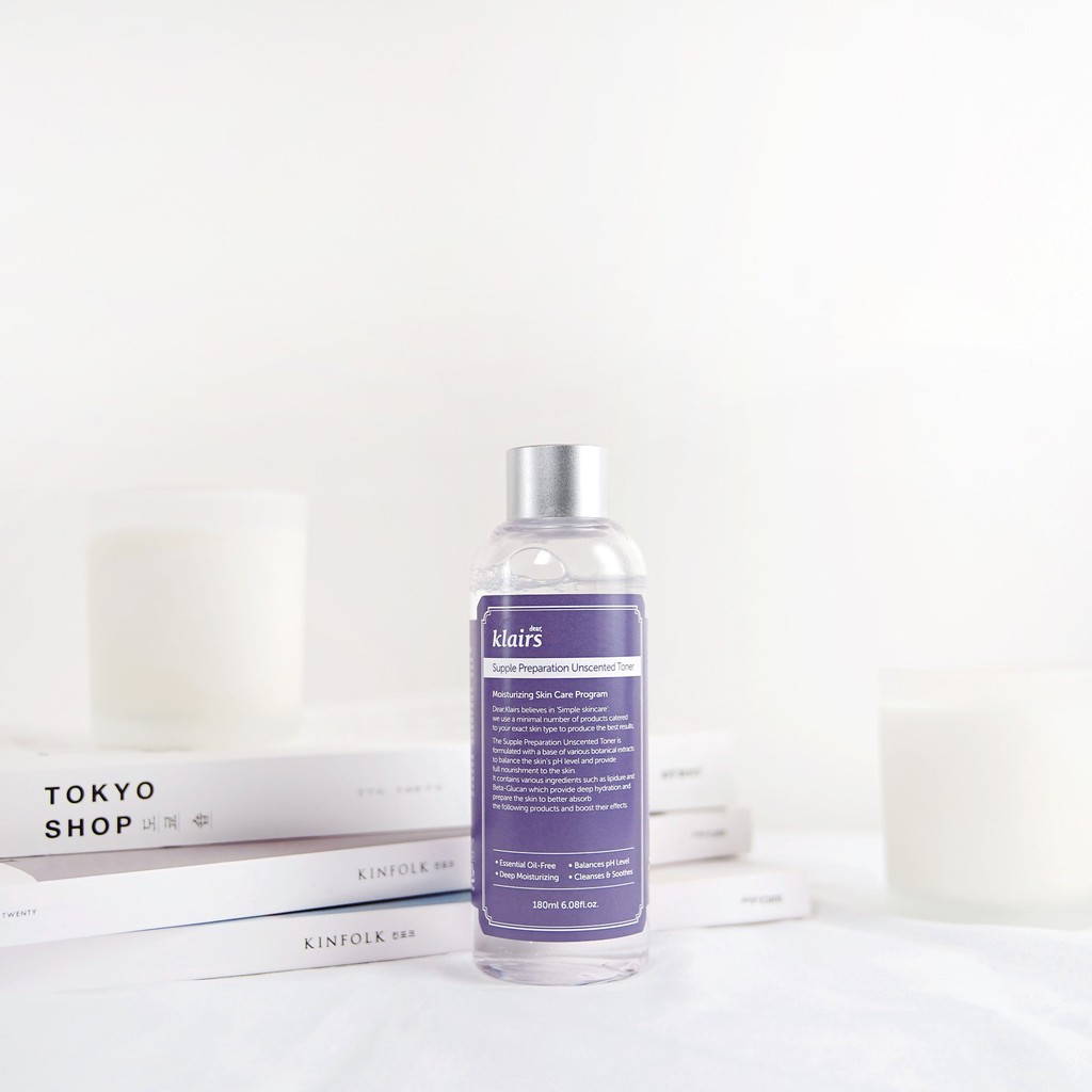 Toner Klairs Supple Preparation Unscented - Nước Hoa Hồng Klairs Không Mùi Dưỡng Ẩm - 180ml | BigBuy360 - bigbuy360.vn