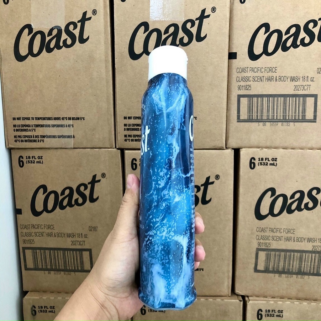 ❤️  [Quận 3] Sale Sữa Tắm Gội Nam Coast 2in1 Hair Body Wash Mỹ 532ml Thơm Sạch Mềm Da | BigBuy360 - bigbuy360.vn