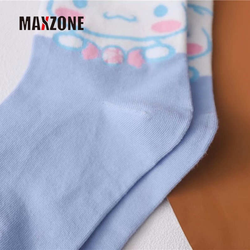 Maxzone Vớ Cotton Thoáng Khí Hình Cinnamoroll Pudding Dog Hello Kittys Sanrio Hoạt Hình Dễ Thương Làm Quà Tặng Cho Bé Gái