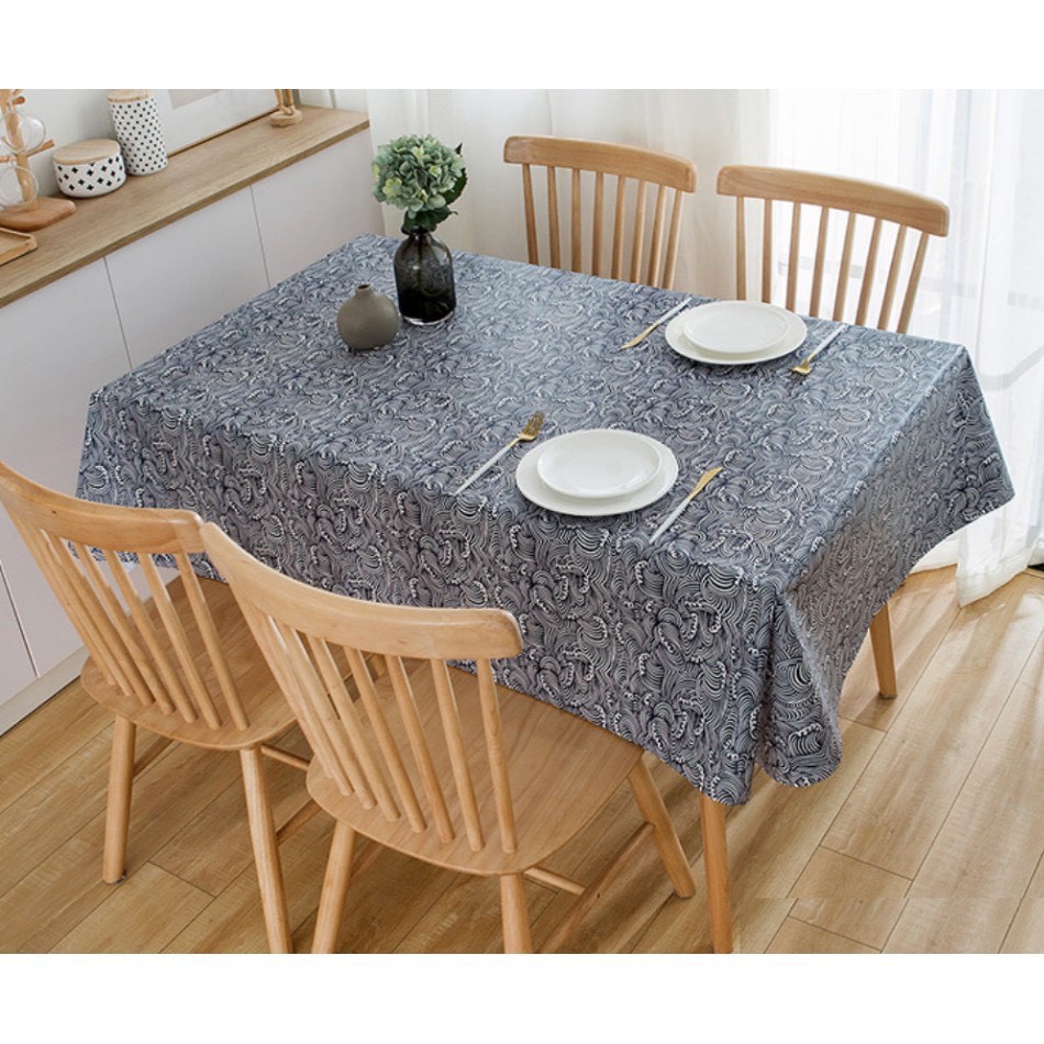 Tấm vải nhựa PVC chống thấm khăn trải bàn ăn chống thấm nước nhiều mẫu
