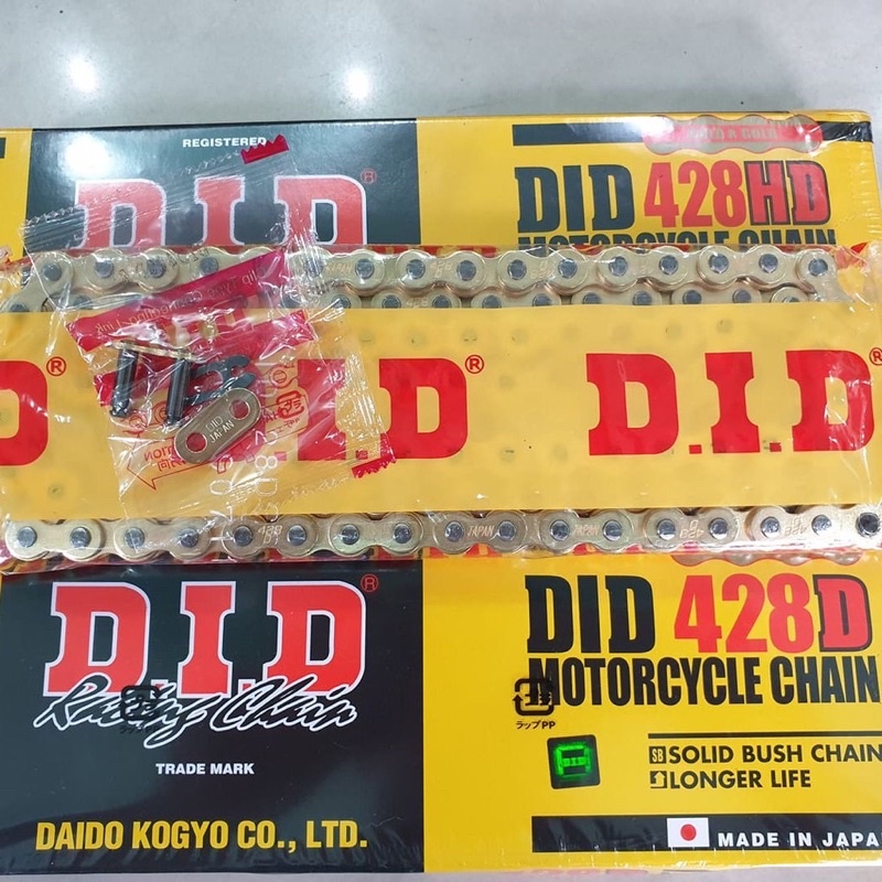 Sên Vàng DID 9 ly 428D - 10 ly 428HD - Made in Japan