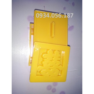 Khuôn nhấn xôi vuông chữ Hỷ 8cm