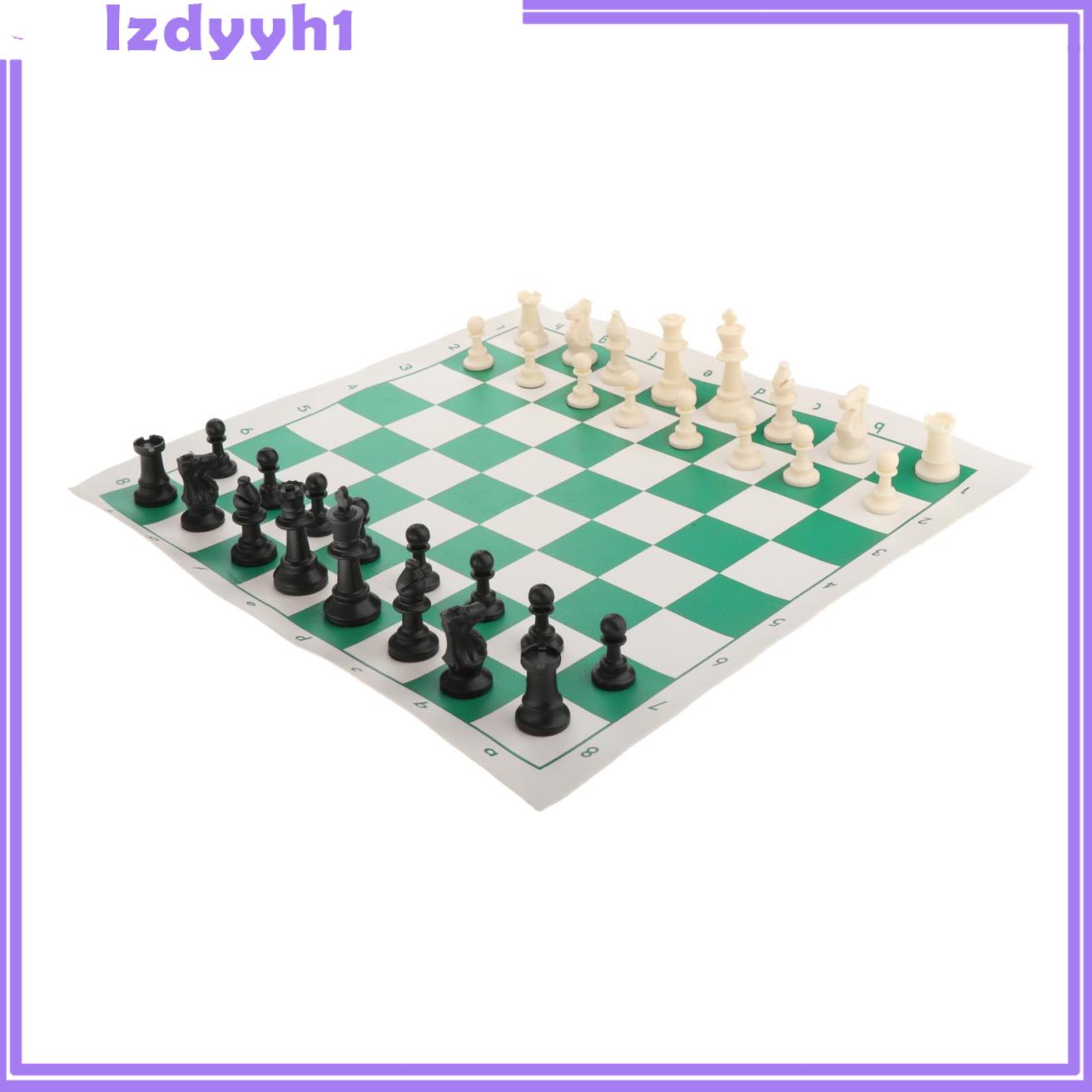 JoyDIY FOLDING PORTABLE CHESS SET BOARD GAME 15X3 INCH TOURNAMENT FOR KIDS HOME PARTY