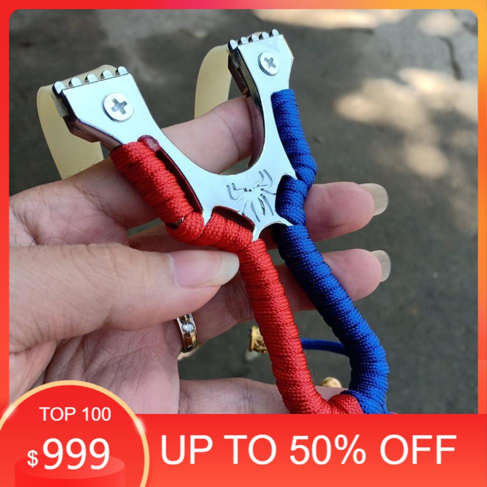 SALE LỚN Ná cao su kim loại con nhện giá rẻ nhất siêu chuẩn - Tặng Thêm 1 Dây Khi Mua 2 Ná , Dây Dẹp 1mm