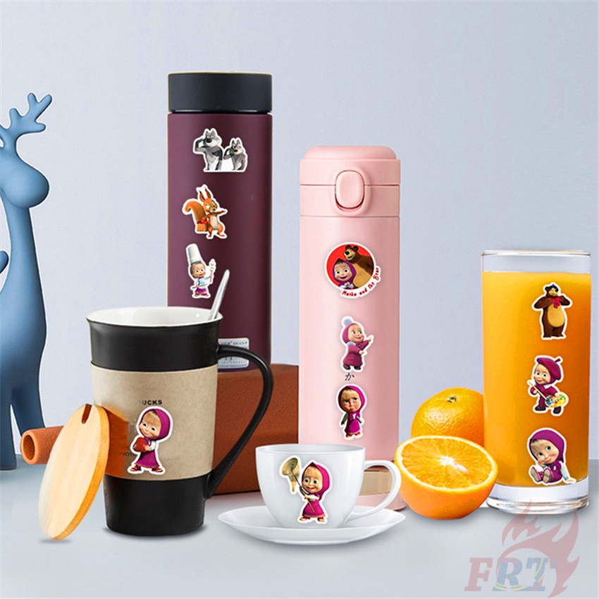 50 Cái / Bộ ❉ Hình Dán Dòng Masha and the Bear Series 02 ❉ Miếng Dán Decal Chống Thấm Nước Thời Trang