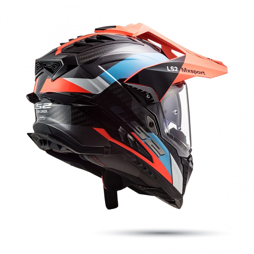 Fullface LS2 MX701 EXPLORER C (Sợi Carbon) Dual Sport - (Tặng Khăn Trùm SWAT)