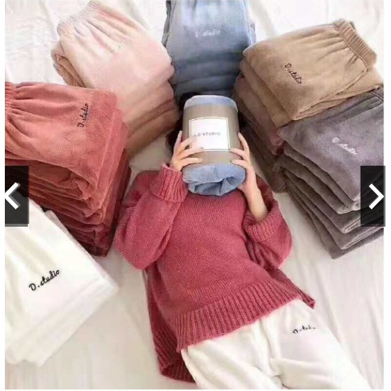 Quần Nỉ💝 GIẢM 5K CHO ĐƠN HÀNG BẤT KỲ 💝Quần mùa đông,Quần Lông Nhung Kiểu Dáng Baggy D-Studio Siêu Ấm Và Thời Trang | BigBuy360 - bigbuy360.vn