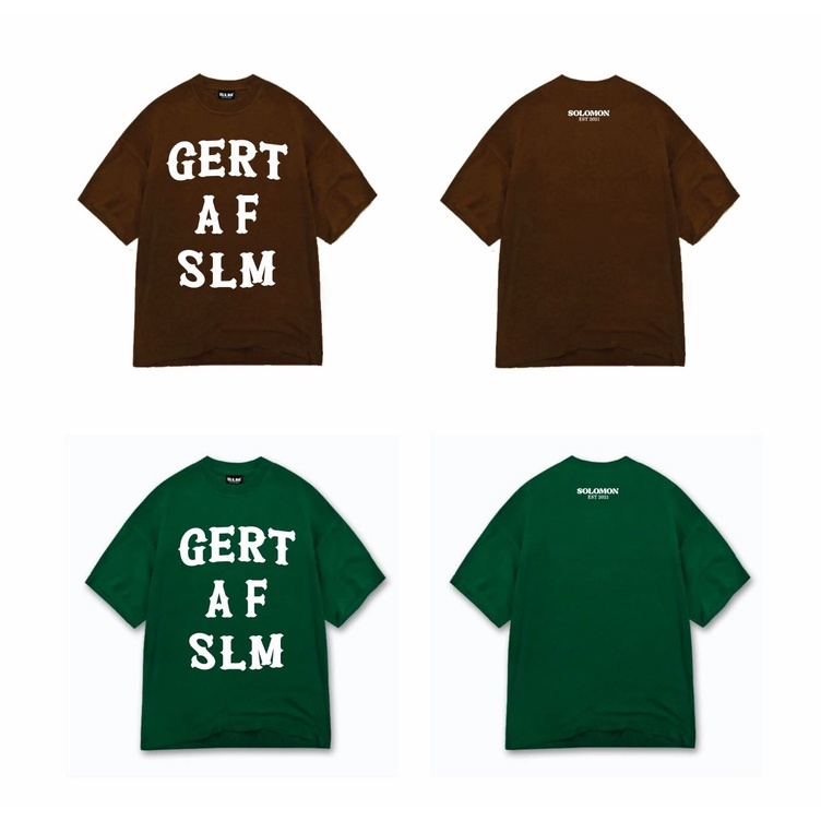 Áo Thun GERT AF SLM in nổi - chất liệu 100% Thun Cotton vải 250gsm-Solomon