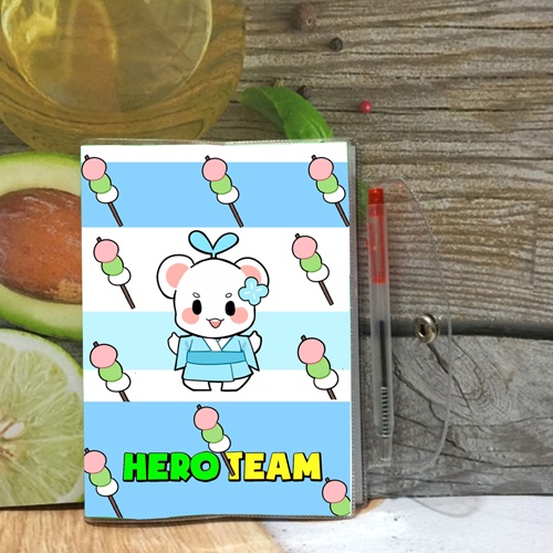 Sổ tay Hero Team nhân vật Simmy( tặng kèm bút viết)