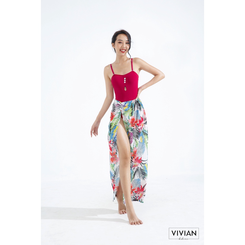 Váy sarong cao cấp 𝐕𝐈𝐕𝐈𝐀𝐍 kiểu dáng dài - Floral - VC014_FLO