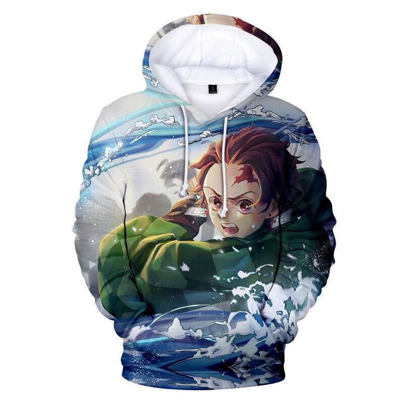 Áo Khoác Hoodie In Hình Anime Demon Slayer: Kimetsu no Yaiba