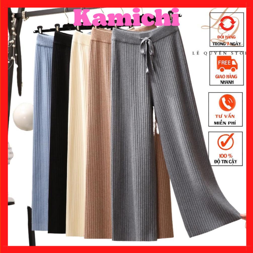 Quần thun tăm , quần ống rộng thun tăm xuất hàn BIGSIZE  phong cách hàn quốc
