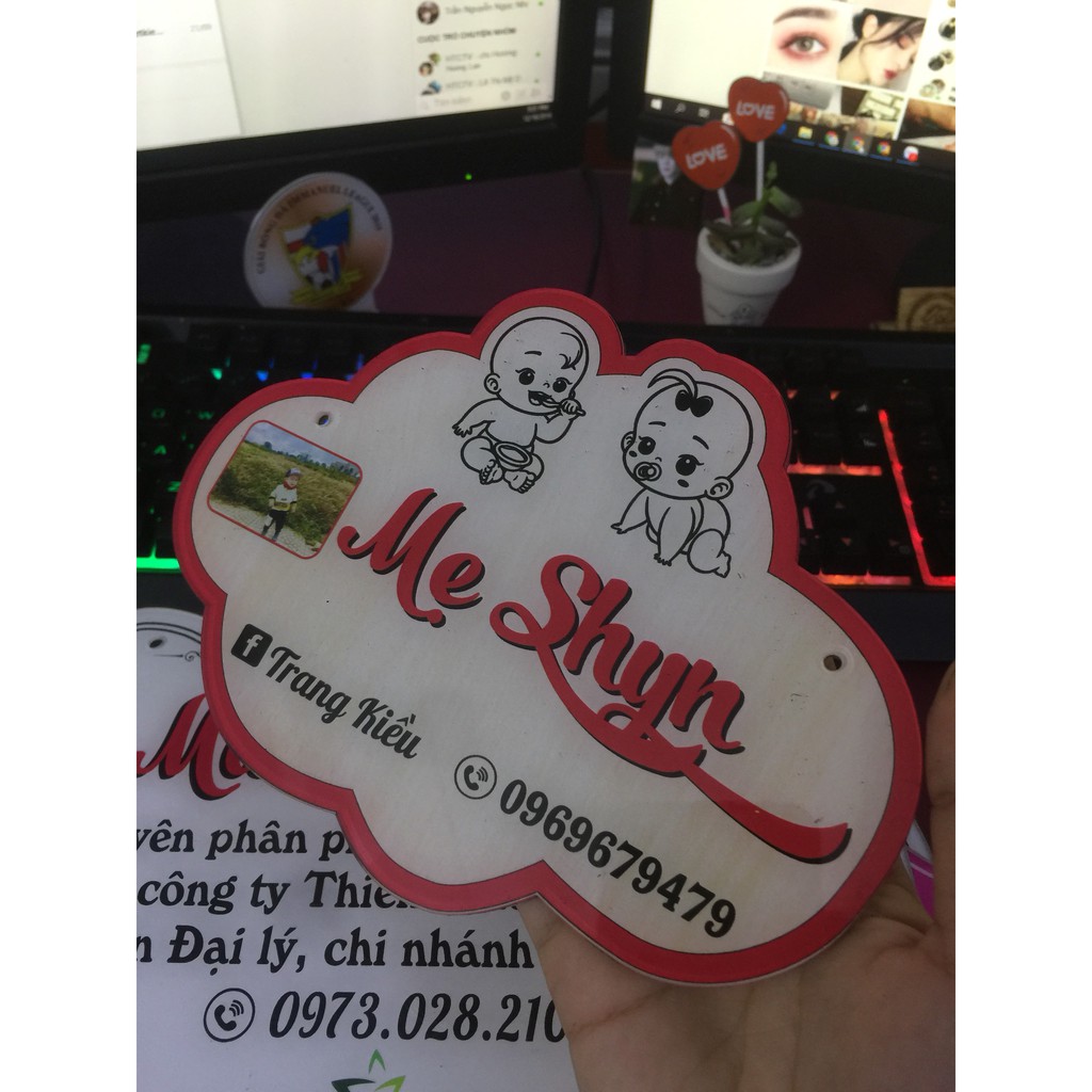 Bảng hiệu mica dành cho shop bán online - chèn hình ảnh theo yêu cầu - Bảng hiệu livestream - giúp chống trộm ảnh