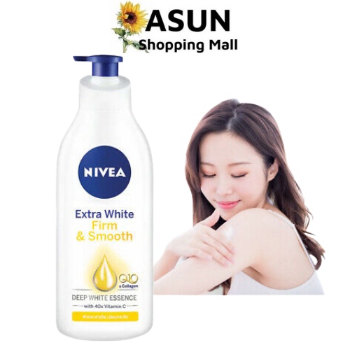 Sữa Dưỡng Thể Nivea 400ml Chứa Q10, Collagen &amp; Vitamin C Làm Trắng Da Gấp 40 Lần Thái Lan