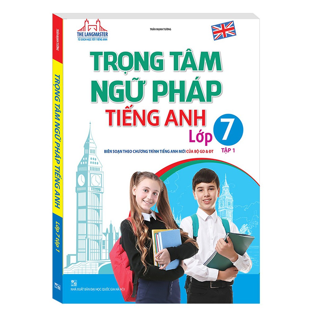 Sách -  The Langmaster - Trọng Tâm Ngữ Pháp Tiếng Anh Lớp 7 (Tập 1) - 8494140072782