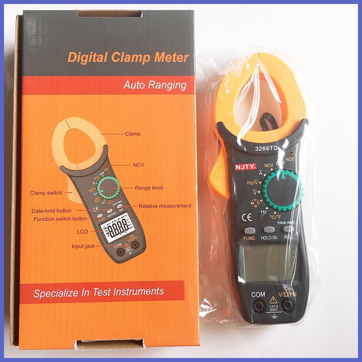 Ampe kìm dòng NJTY 3266TD Đo Tụ,Tần Số, Nhiệt Độ