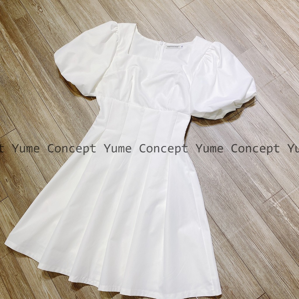 Đầm Tay Phồng Xếp Ly - D0405 | BigBuy360 - bigbuy360.vn