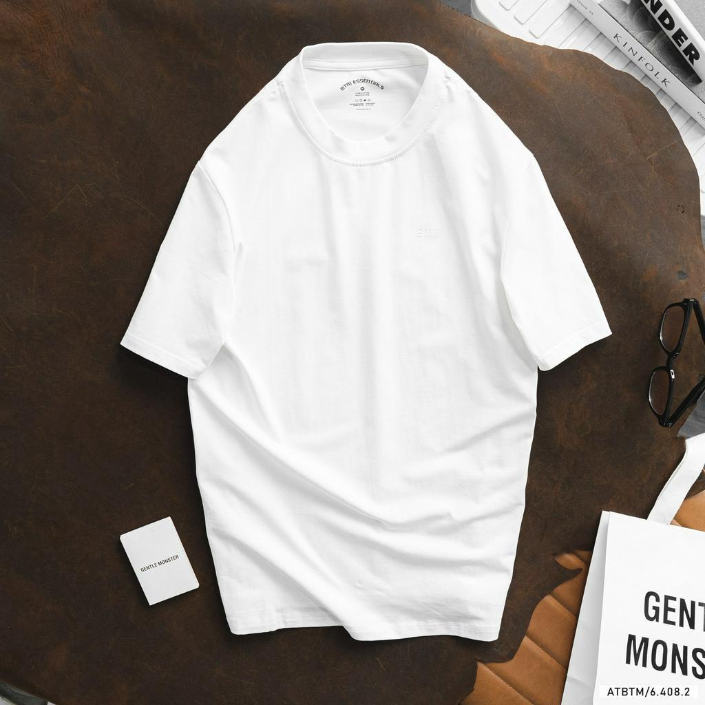 Áo thun thời trang nam tay ngắn, áo thun trơn chất vải cotton 4 chiều siêu mịn mát 64082