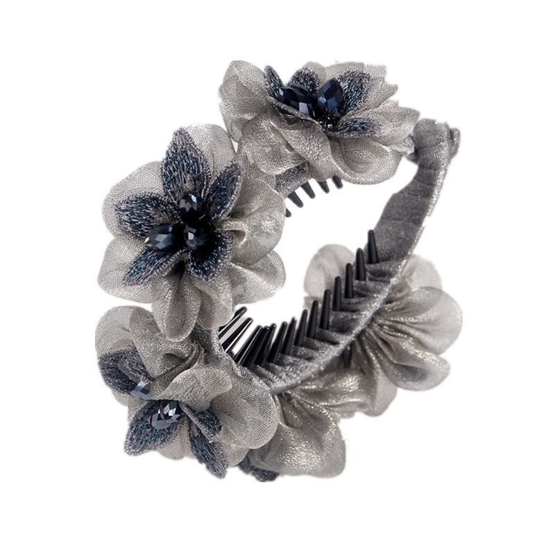 Kẹp Tóc Ruy Băng Thắt Nơ Sau Lưng Phong Cách Hàn Quốc Thanh Lịch Cho Nữ