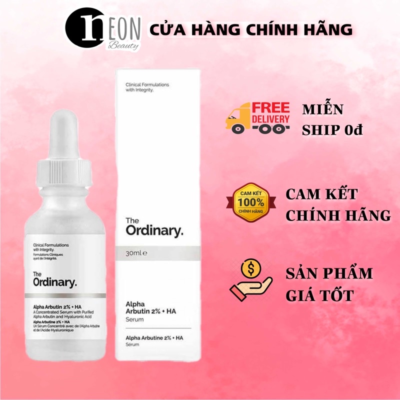 The Ordinary - Alpha Arbutin 2% + HA serum làm mờ nám, tàn nhang, thâm mụn