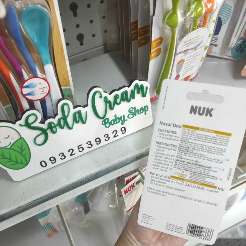 Dụng cụ hút mũi cho bé NUK
