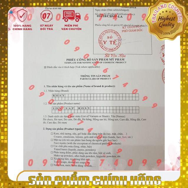 Son sáp Rosy, son siêu lỳ chiết xuất thiên nhiên