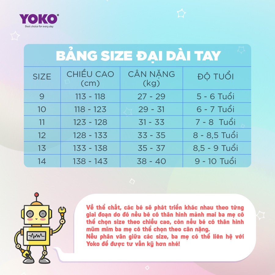 Bộ Quần Áo Thun Dài Tay Bé Gái (1-9 Tuổi) YOKO KID'S FASHION 20213G