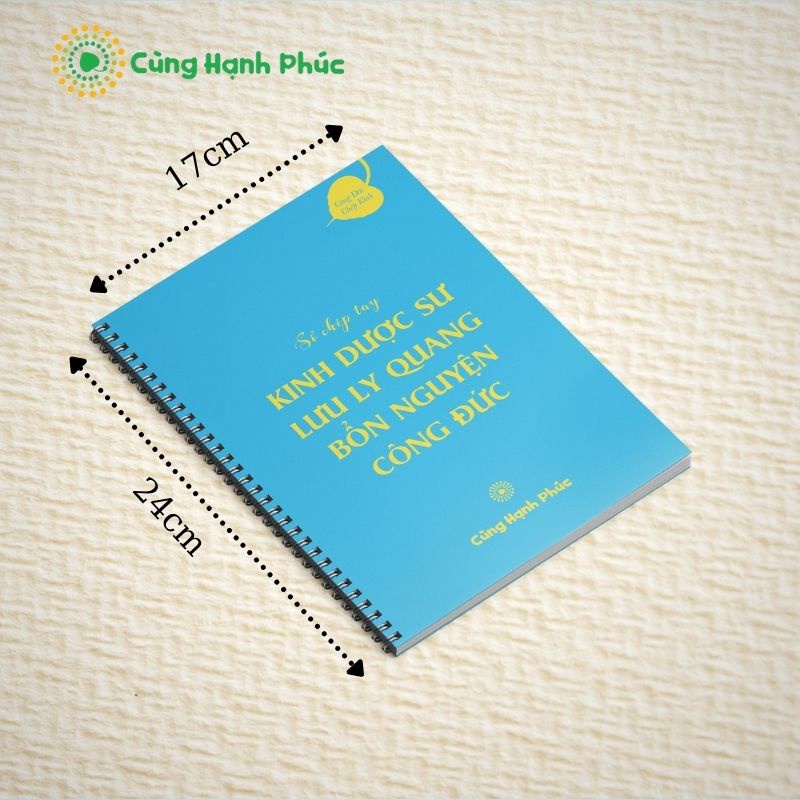 Tập vở chép Kinh Dược Sư bìa mềm