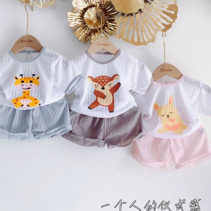 [MẪU MỚI 2021] Bộ cotton giấy cài vai Mềm Mịn Mát cho bé sơ sinh 3-14kg, được chọn màu - BO2