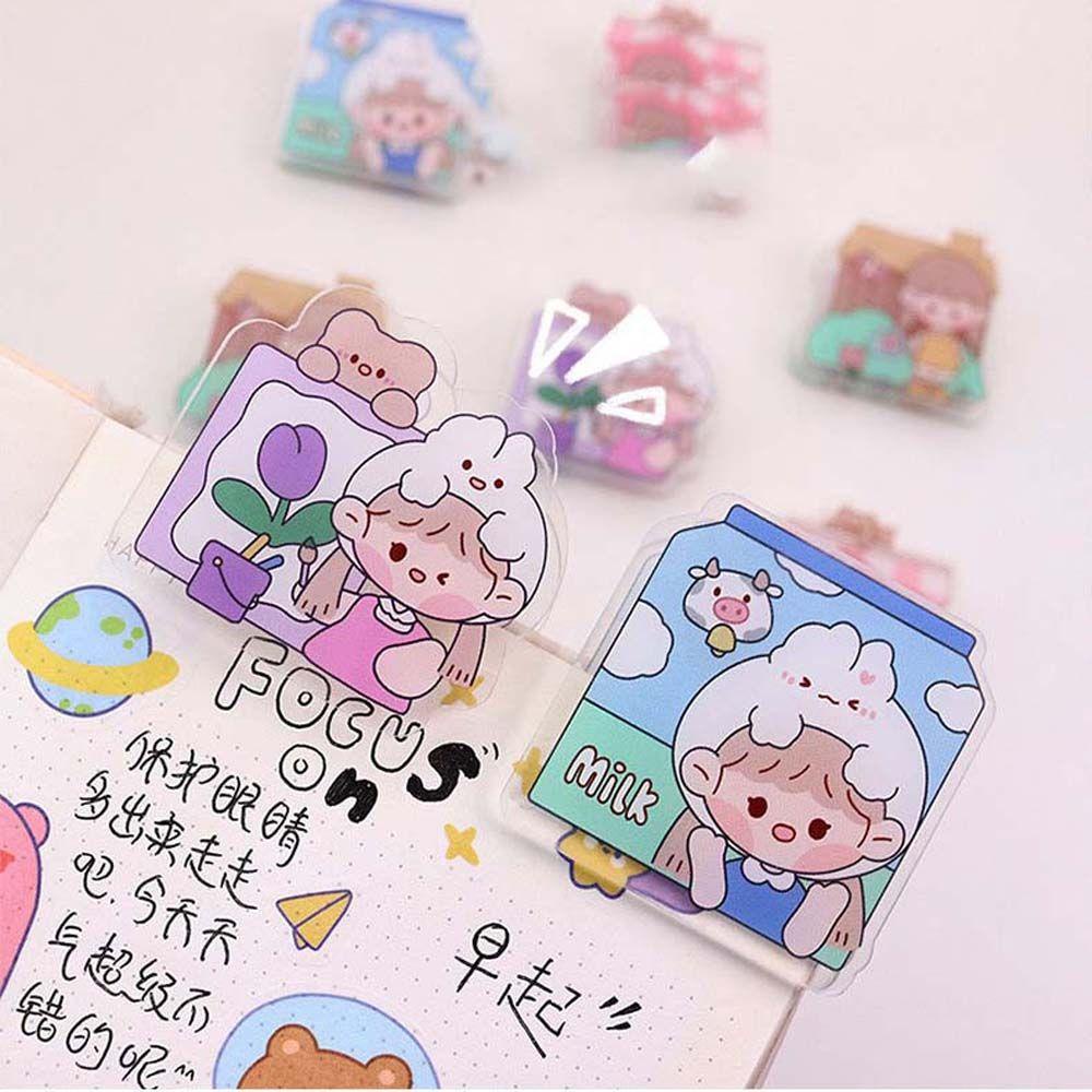 PEWANY Kẹp Giấy / Tạp Chí Hình Vuông Dễ Thương Tiện Dụng Cho Học Sinh / Văn Phòng