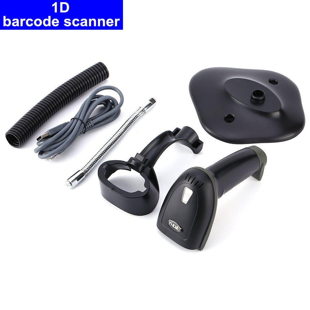 Máy bắn mã vạch chức năng quét tự động / Barcode 1D YHD-8100G có chân đế đi kèm – Thiết bị đọc mã vạch tự động