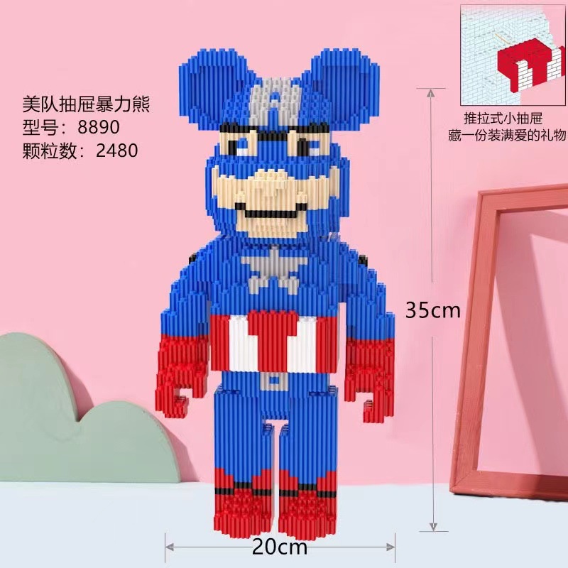 Mô Hình Đồ Chơi Lắp Ráp Gấu Violent Cho Bé