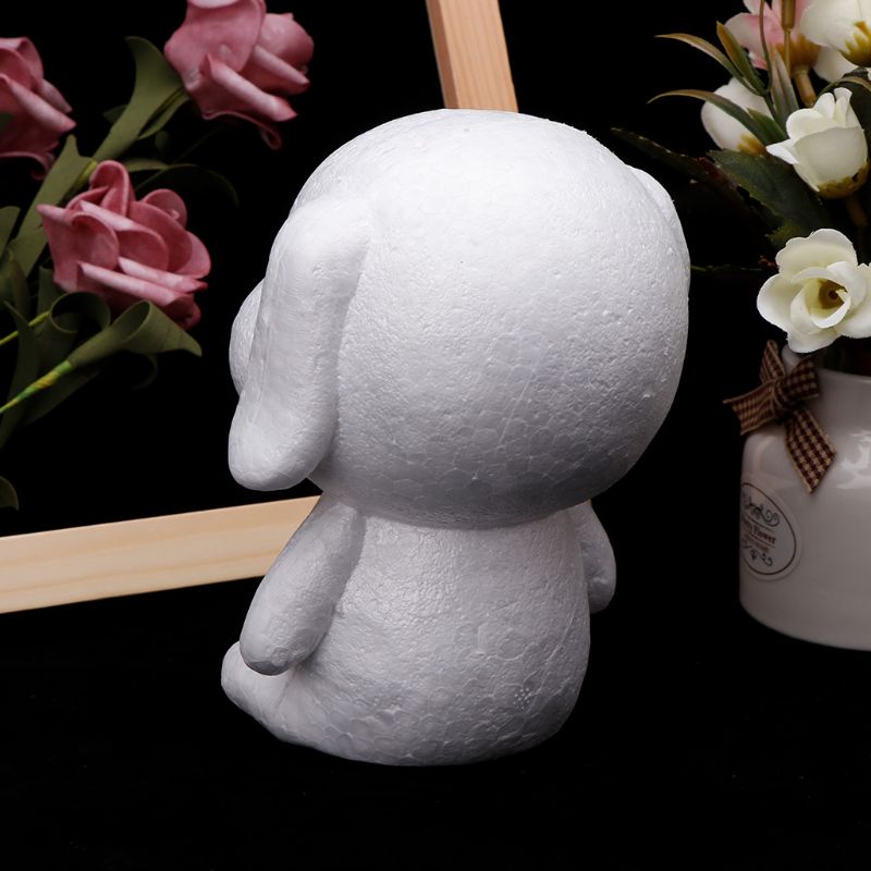 Wer Quả Bóng Xốp polystyrene Màu Trắng Hình Chú Chó styrofoam diy Làm Đồ Thủ Công Giáng Sinh