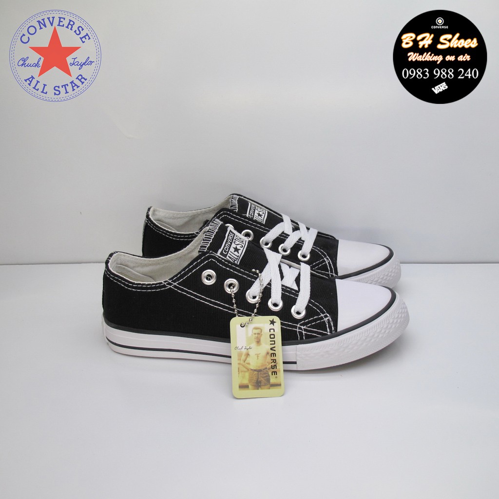 [Hộp CV] Giày Converse classic cổ thấp trẻ em cổ điển vải canvas cao cấp đầy đủ tem, tag, tặng kèm hộp hãng.