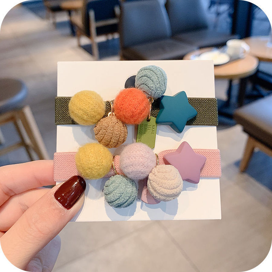 Dây Buộc Tóc Vải Co Dãn Đáng Yêu Cho Nữ