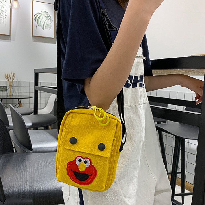 Túi tote trơn vải đeo chéo đi học canvas mềm cao cấp | BigBuy360 - bigbuy360.vn