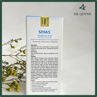[CHÍNH HÃNG] Serum cấp ẩm Smas HA 100ml