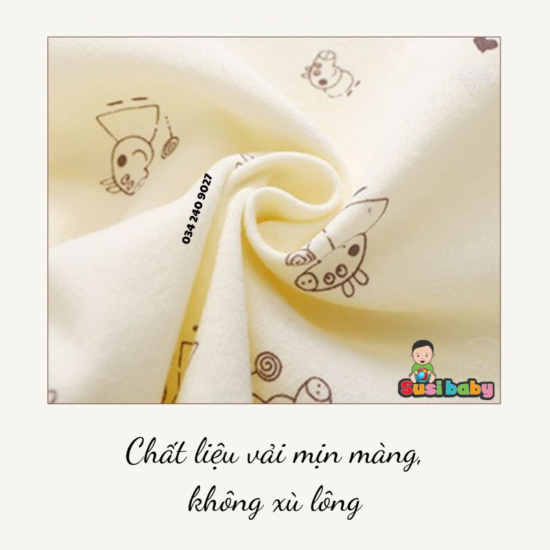 [QUÀ TẶNG ĐẦY THÁNG] SET ĐỒ SƠ SINH CAO CẤP 5 CHI TIẾT - 3 HỌA TIẾT XINH XẮN CHO BÉ TRAI BÉ GÁI