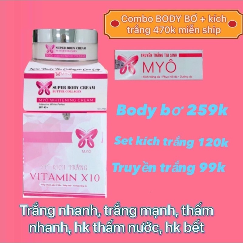 COMBO DƯỠNG DA DÀNH CHO BODY