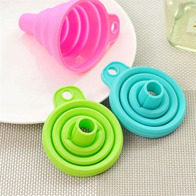 Phễu Silicone Cổ Dài Gấp Gọn Tiện Lợi Dành Cho Nhà Bếp