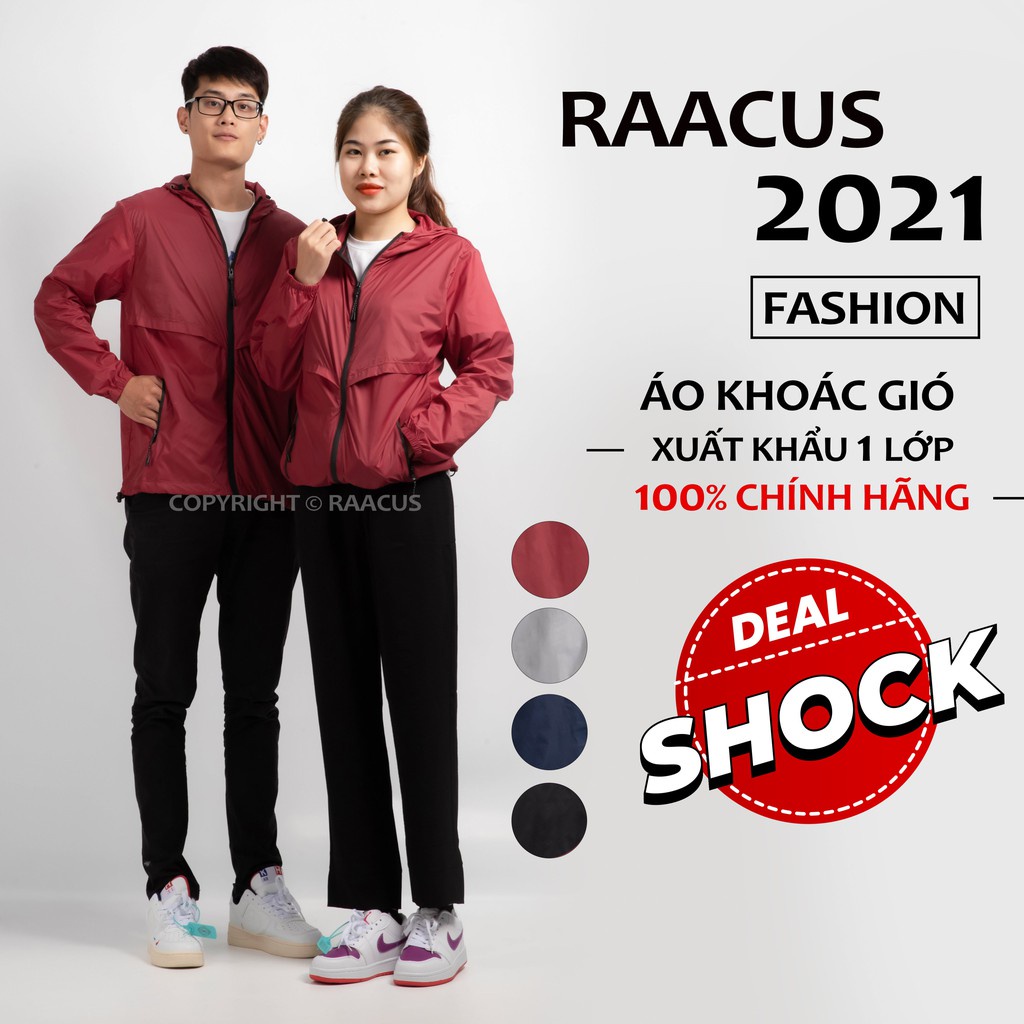 Áo khoác nam nữ chất dù form rộng RAACUSSSTORE, áo khoác gió nam nữ ulzzang Hàn Quốc- A711 - Hàng nhập khẩu