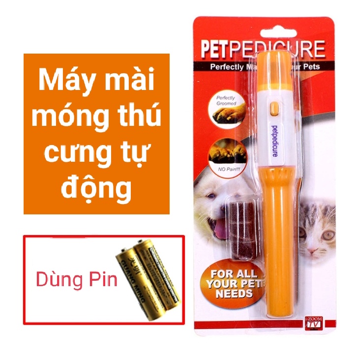 Máy mài móng cho chó mèo thú cưng tự động chạy bằng pin - Hàng loại 1