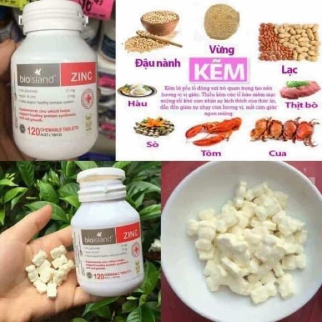 [Tem đỏ] Kẹo kẽm hình gấu Bio Úc 120 viên