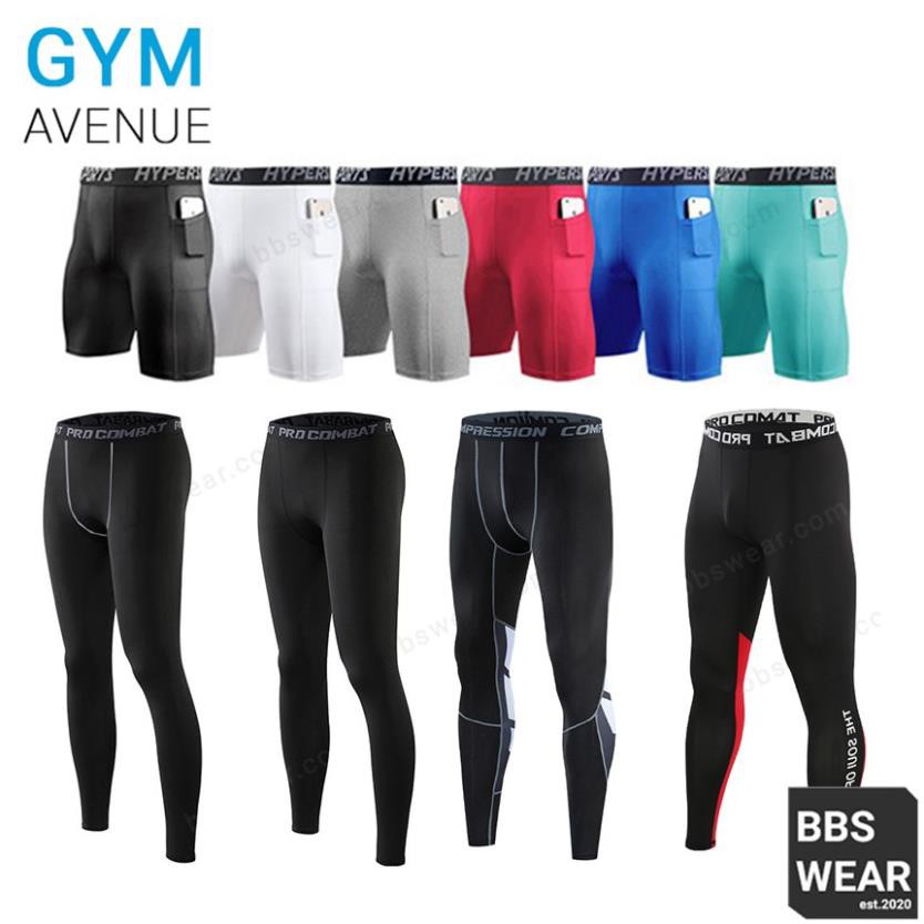 Legging thể thao nam - Quần thể thao PRO COMBAT nhanh khô giữ nhiệt chuyên tập GYM bóng rổ đá banh (màu đen) ༴