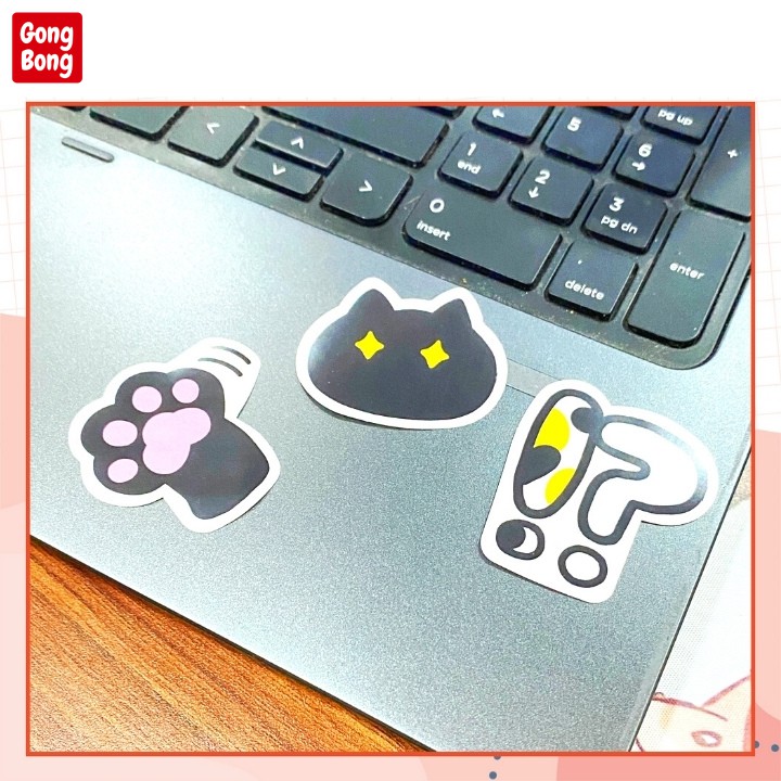 Sticker cute trang trí hình dán mèo cảm xúc bộ 26 nhãn dán sổ tay điện thoại laptop đồ dùng