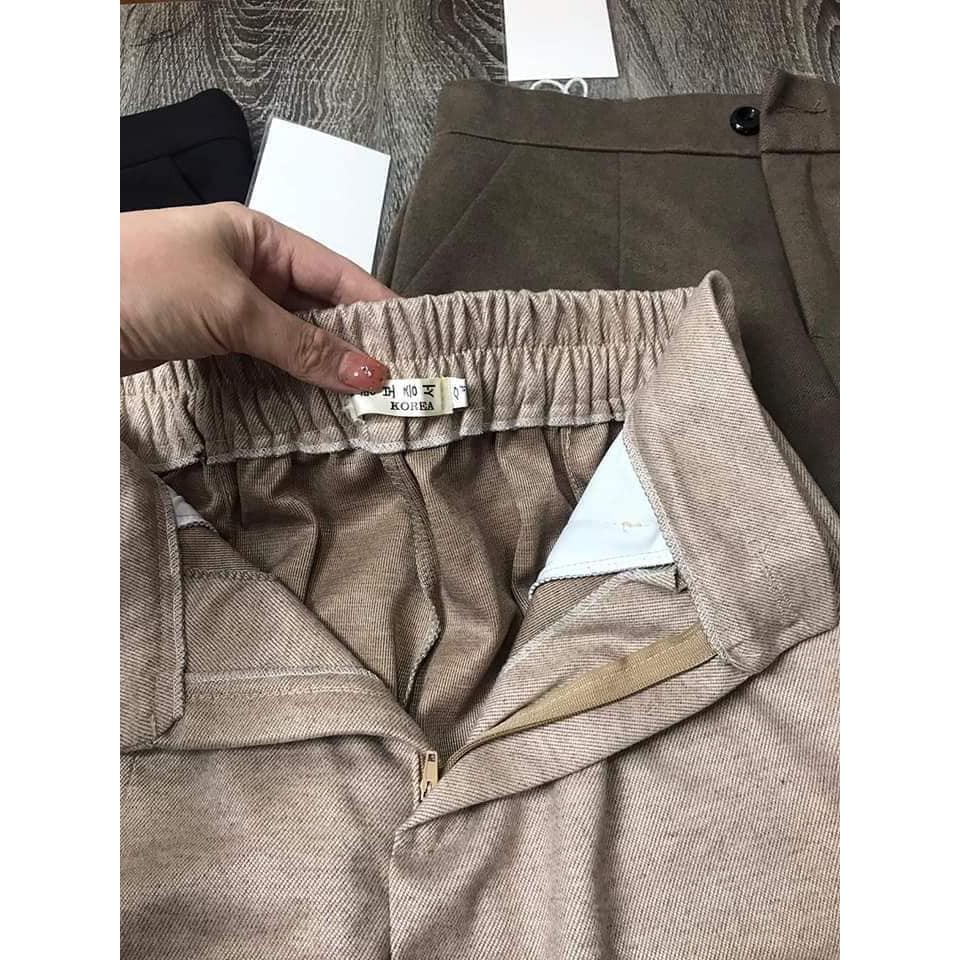 Quần Baggy Dạ Khóa Nữ 💖𝑭𝑹𝑬𝑬𝑺𝑯𝑰𝑷💖 Quần Tây Kaki Cúc Khóa Nữ Đẹp | BigBuy360 - bigbuy360.vn